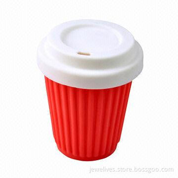 Hot red silicone coffee bottles
